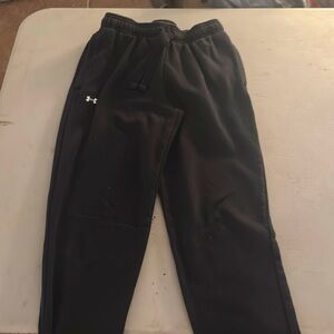 Under Armour, black joggers youth large